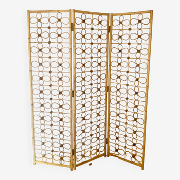 Rattan screen from the 1950s