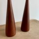 Danish teak candlesticks- Set of 2,  1960s