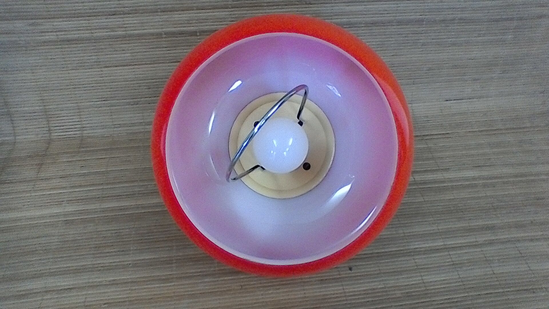 Hanging lamp in opaline, vintage