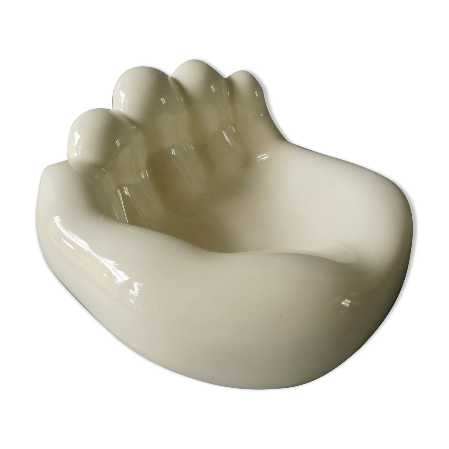 Ceramic vacuum, hand shape, 70s