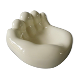 Ceramic vacuum, hand shape, 70s