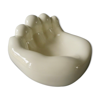 Ceramic vacuum, hand shape, 70s
