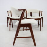 6 chairs in sheepskin fabric upholstery denmark