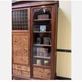Antique Jugendstil display cabinet, Art Nouveau - Majorelle style