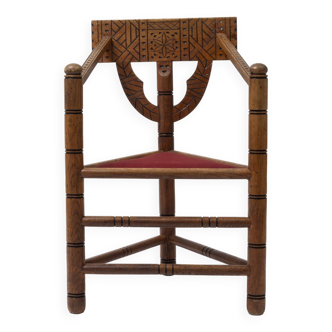 Hand carved 'Monk' chair, Sweden, 1960s