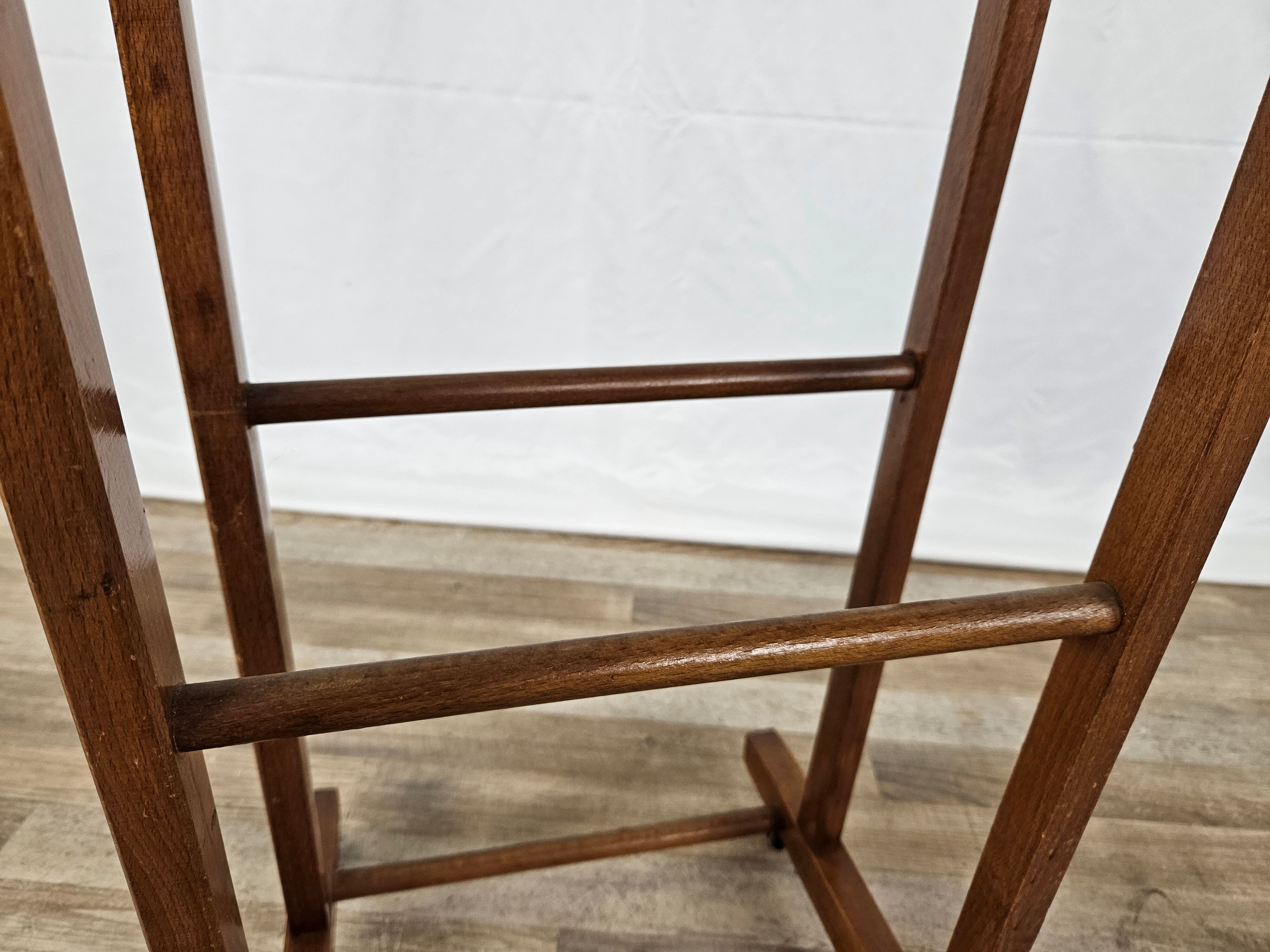 Valet vintage en bois années 1980