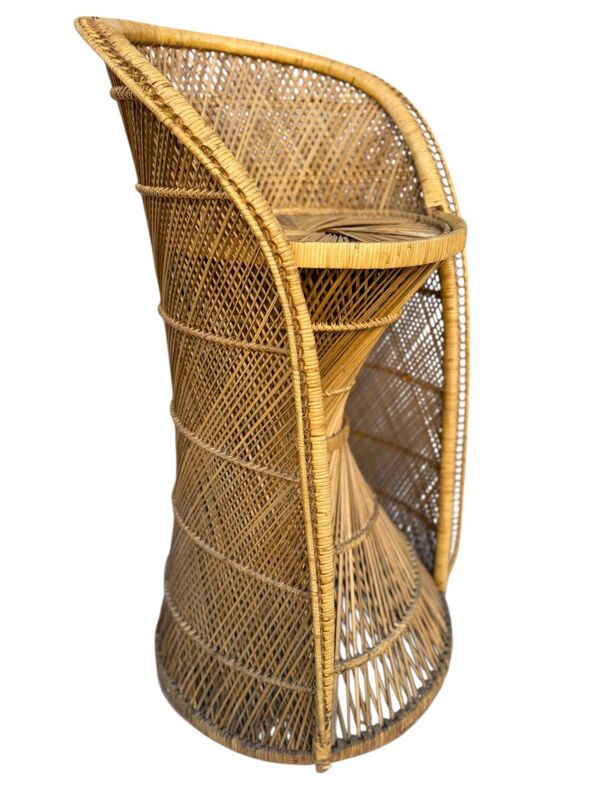 Tabouret en Rotin Naturel des années 60 France