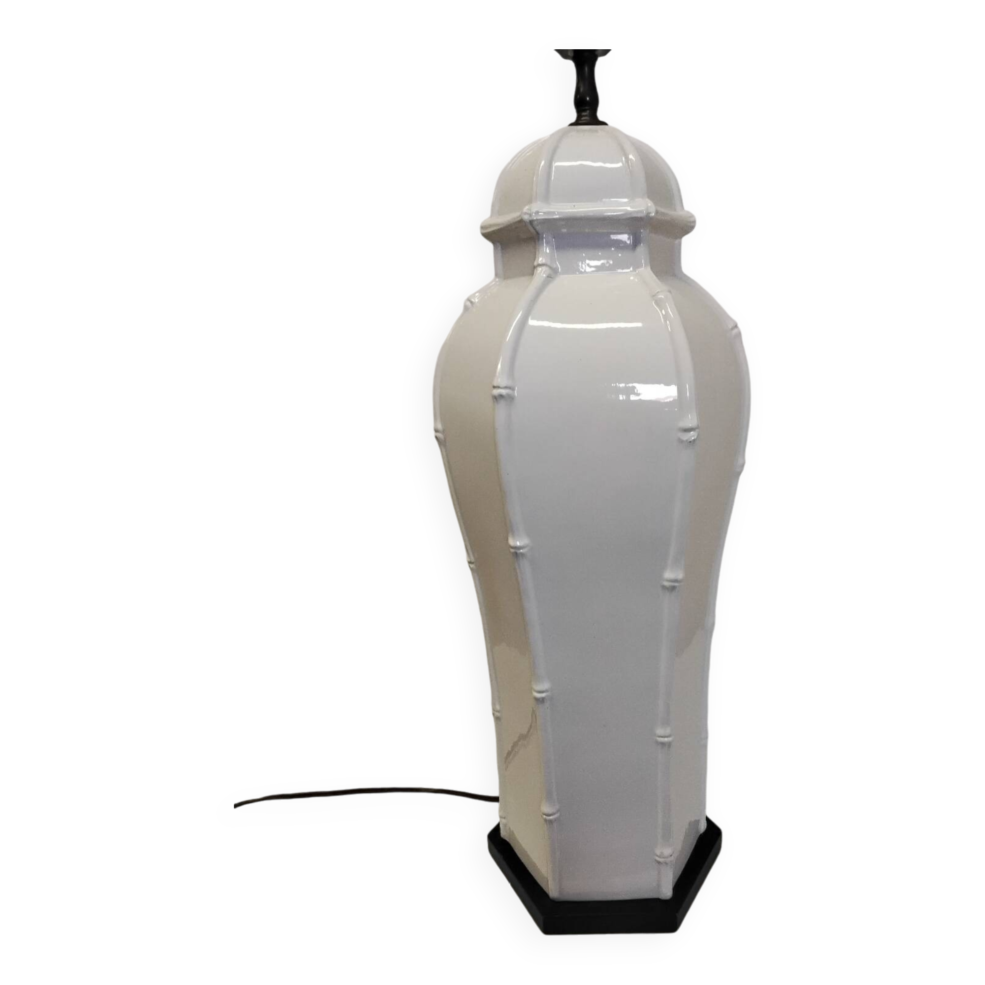 Large Hollywood Regency Style Ceramic Lamp Base