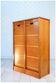Double curtain file cabinet, 1950s, light oak