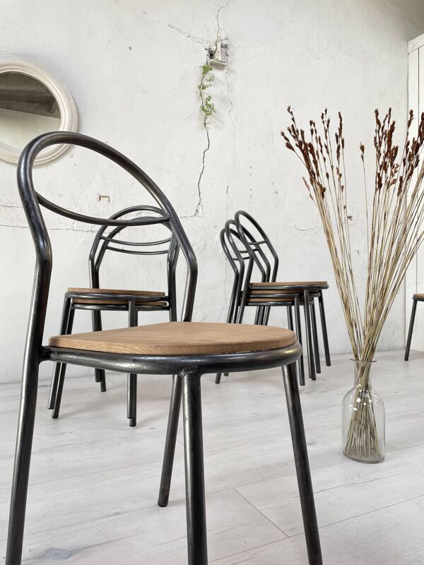 Chaise industrielle pour Mobilor, vers 1950