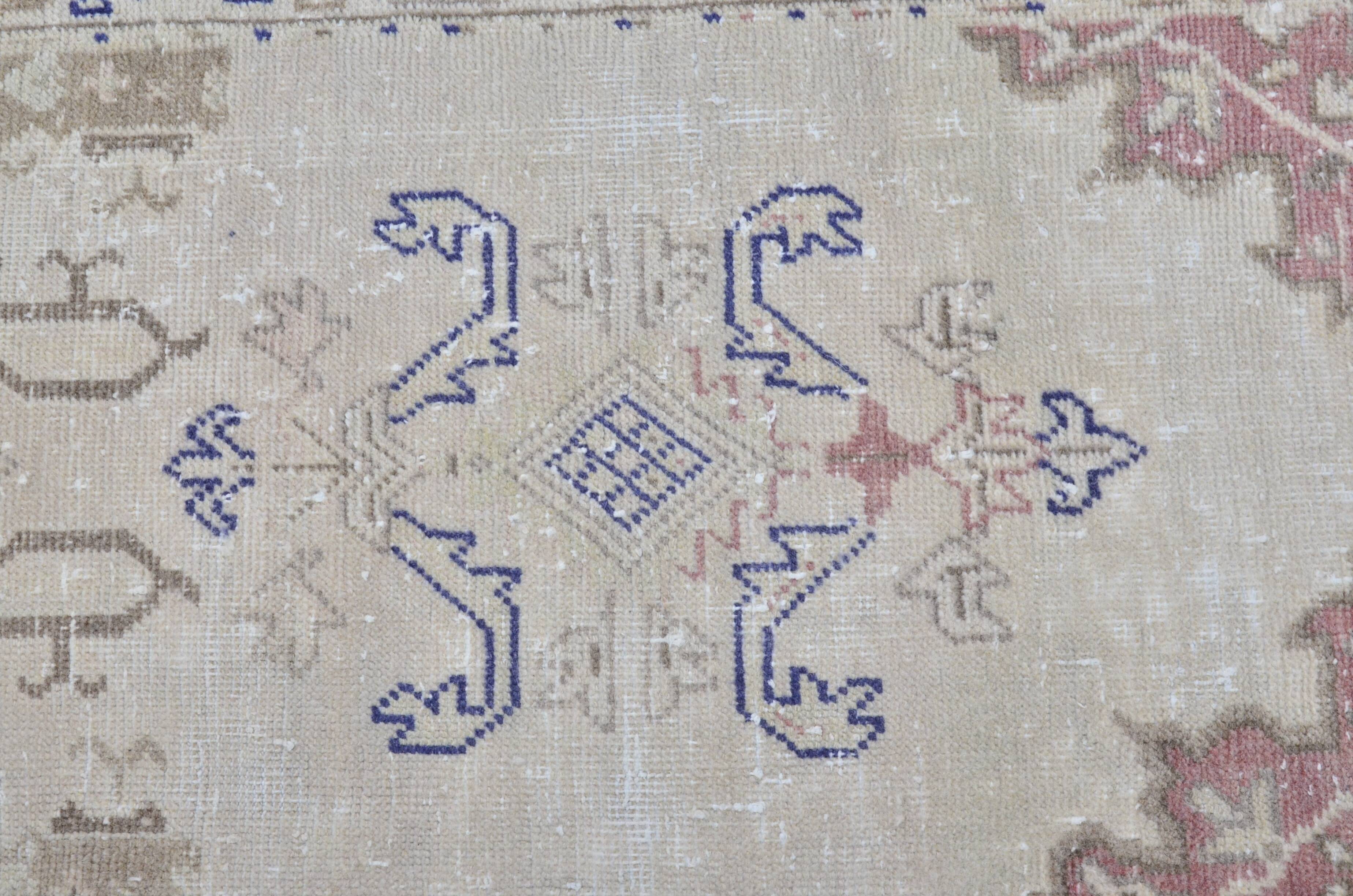 Decorative Oushak Vintage Wool Rug sku 3319