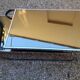 Chrome coffee table with smoked glass from the 70s