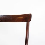 Ensemble de 6 chaises de salle à manger modèle Rungstedlund fabriquées en acajou par Ole Wanscher des années 1960