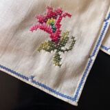 6 serviettes brodées