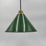 Old enamelled sheet metal lamp