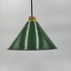 Old enamelled sheet metal lamp