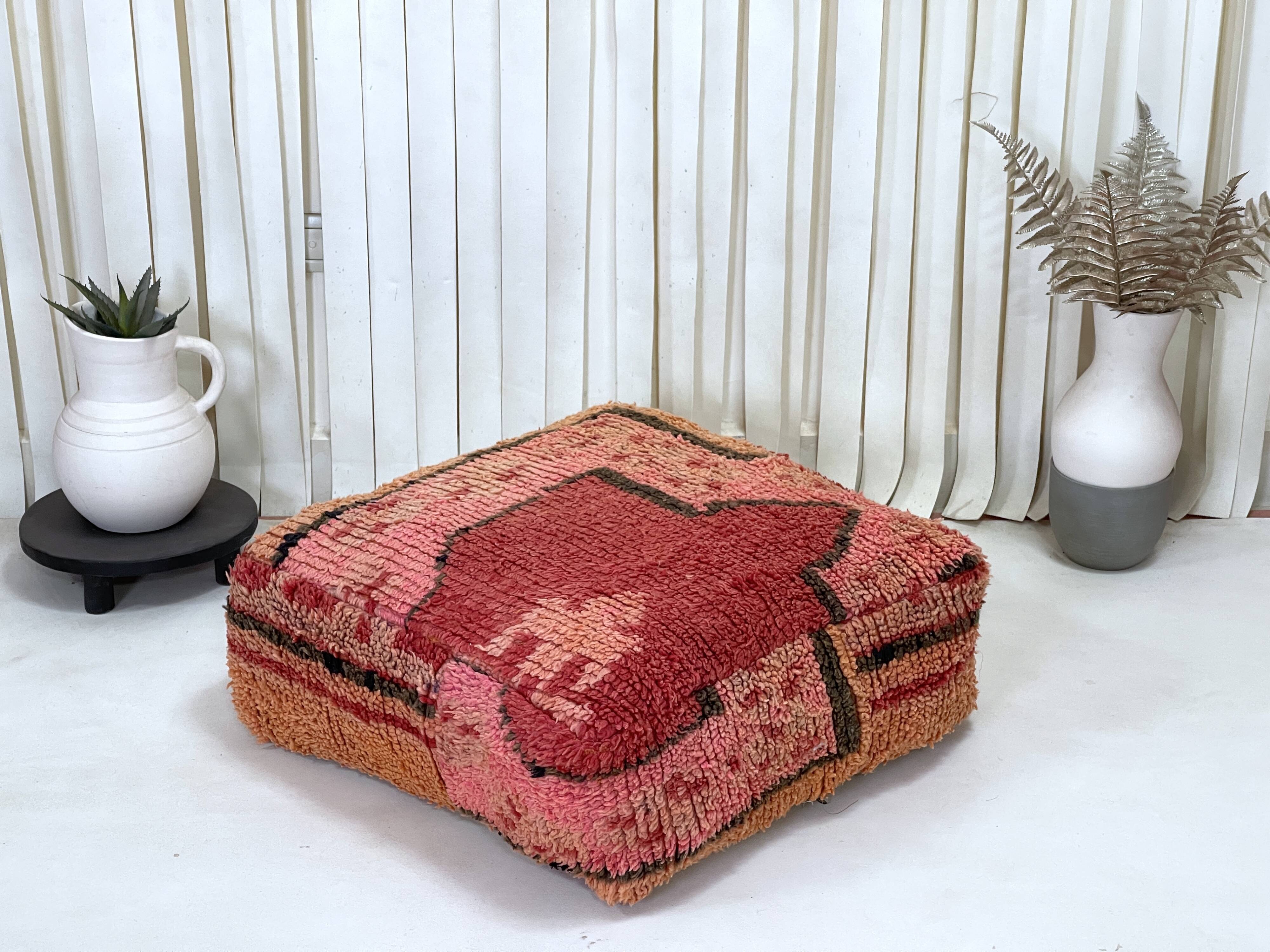 Moroccan kilim pouf