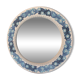 Handmade floral ceramic mirror