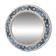 Handmade floral ceramic mirror
