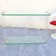 Console design Marais International en verre et plexiglas, vers 1980