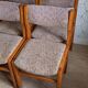 Set of 6 vintage solid elm chairs.