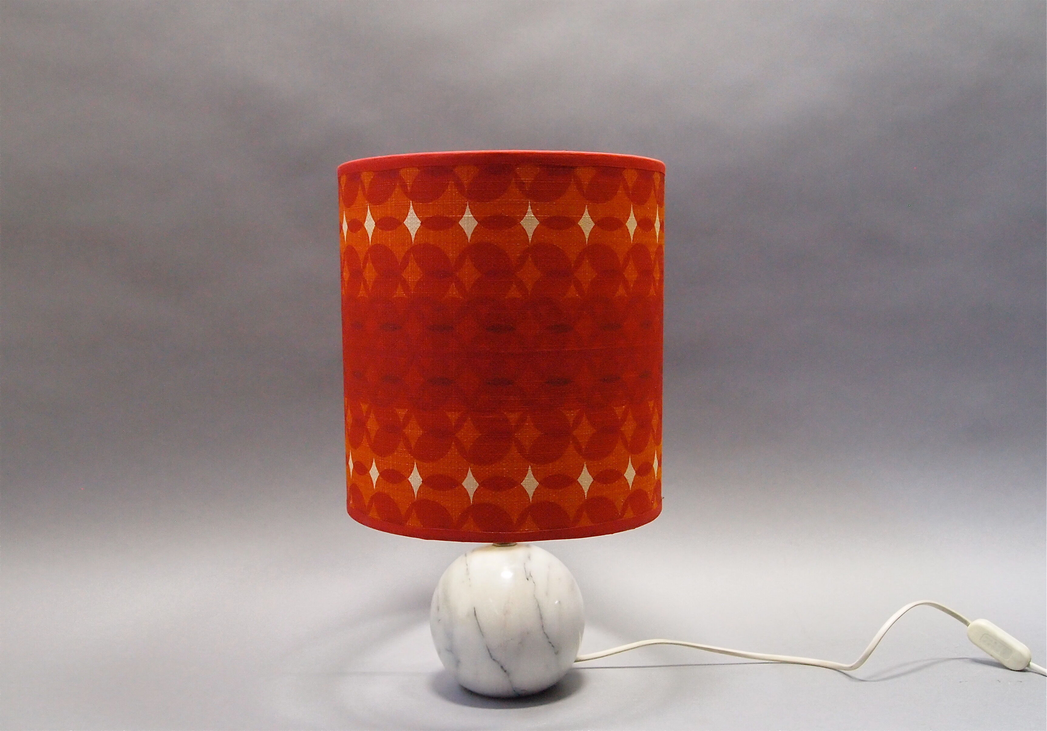 Lampe a poser 1970 marbre tissus