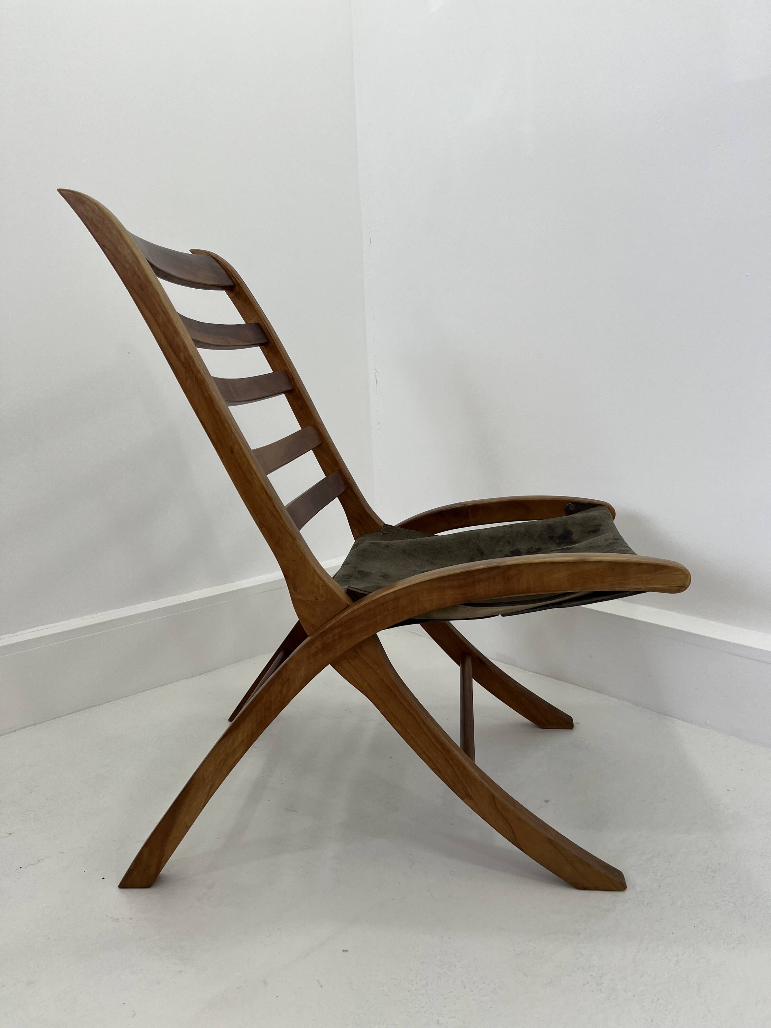 Vintage Leather Lounge Chair, 1970s