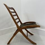 Vintage Leather Lounge Chair, 1970s