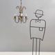 Postmodern Murano Glass Teardrop Chandelier in the Style of Venini, Italy