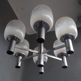 Luster chrome metal and blown glass 1970