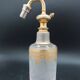Saint louis baccarat spray in frosted crystal and gilding perfume bottle 1900