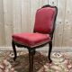 Set of 6 Louis XV style chairs in walnut and brass.