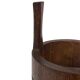 Vintage umbrella stand holder oak basket storage design 60's minimalist