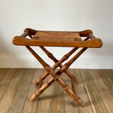 Folding stool in beech wood and mulching years 40-50