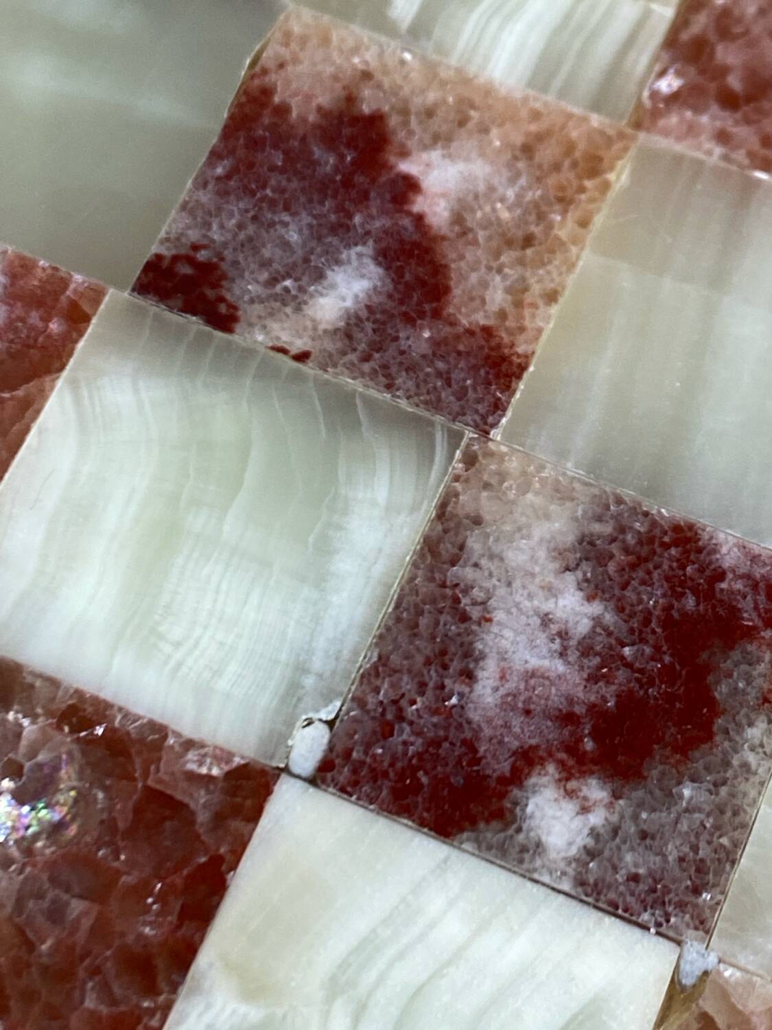 Marble and onyx chess set