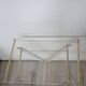 Table d'appoint pliante en plexiglas et laiton 1970