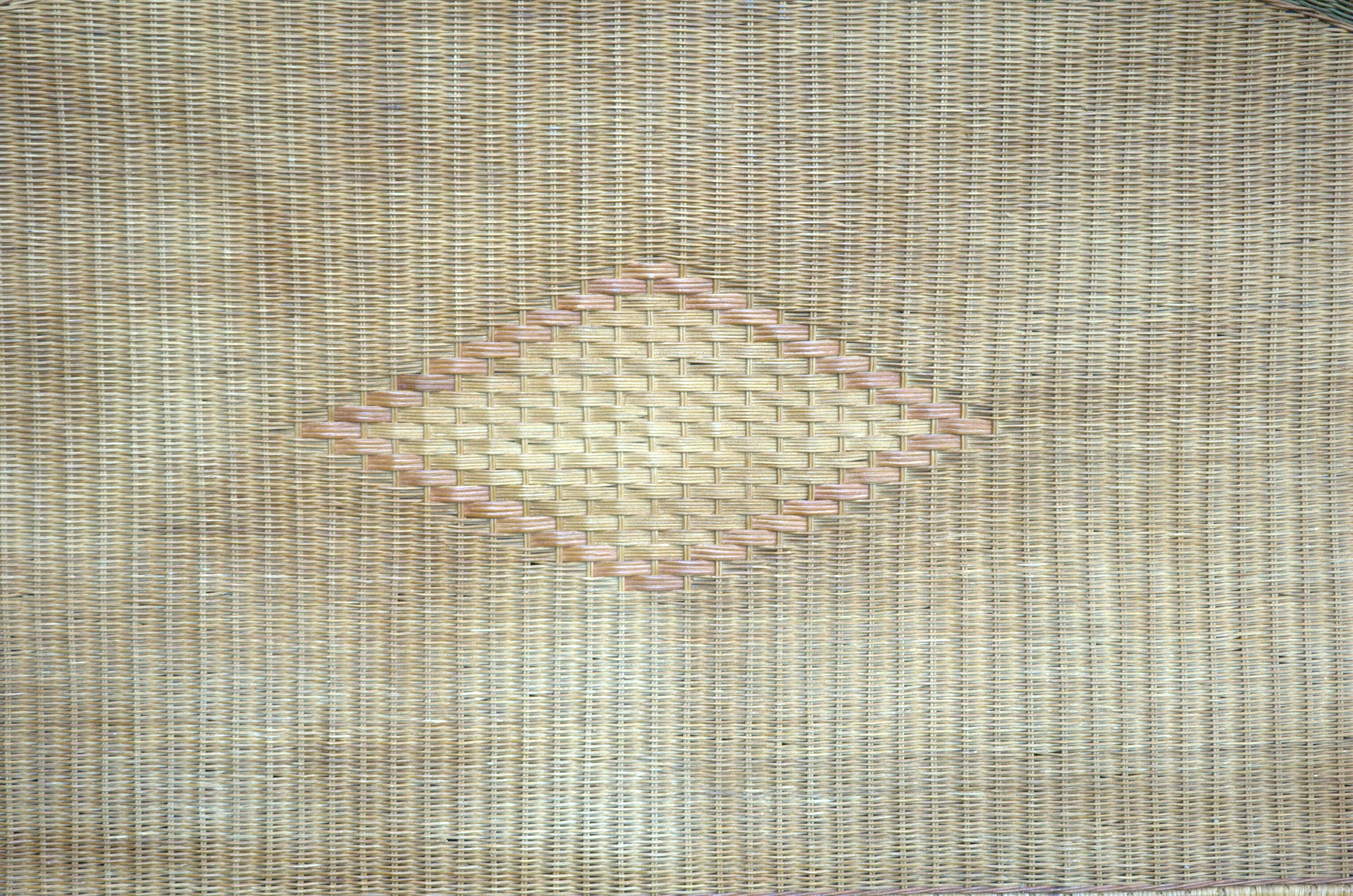 Vintage rattan headboard