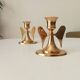 Pair of vintage winged candlesticks from the 60s/70s
