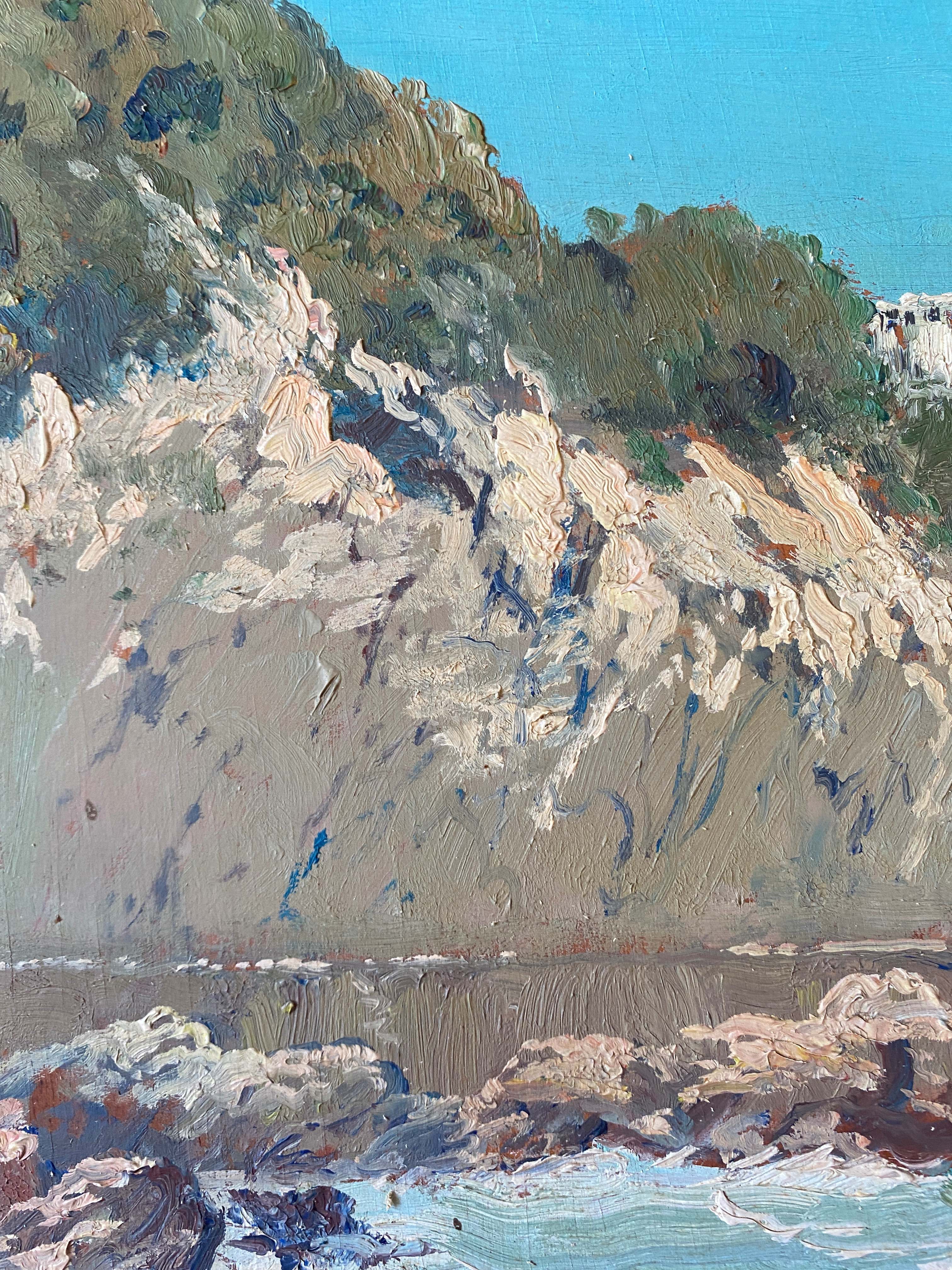 Orientalist painting marine algeria pierre faget-germain (1890-1961) skikda