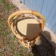 Vintage rattan bottle holder/server