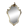 Miroir baroque vintage blanc et doré / miroir mural