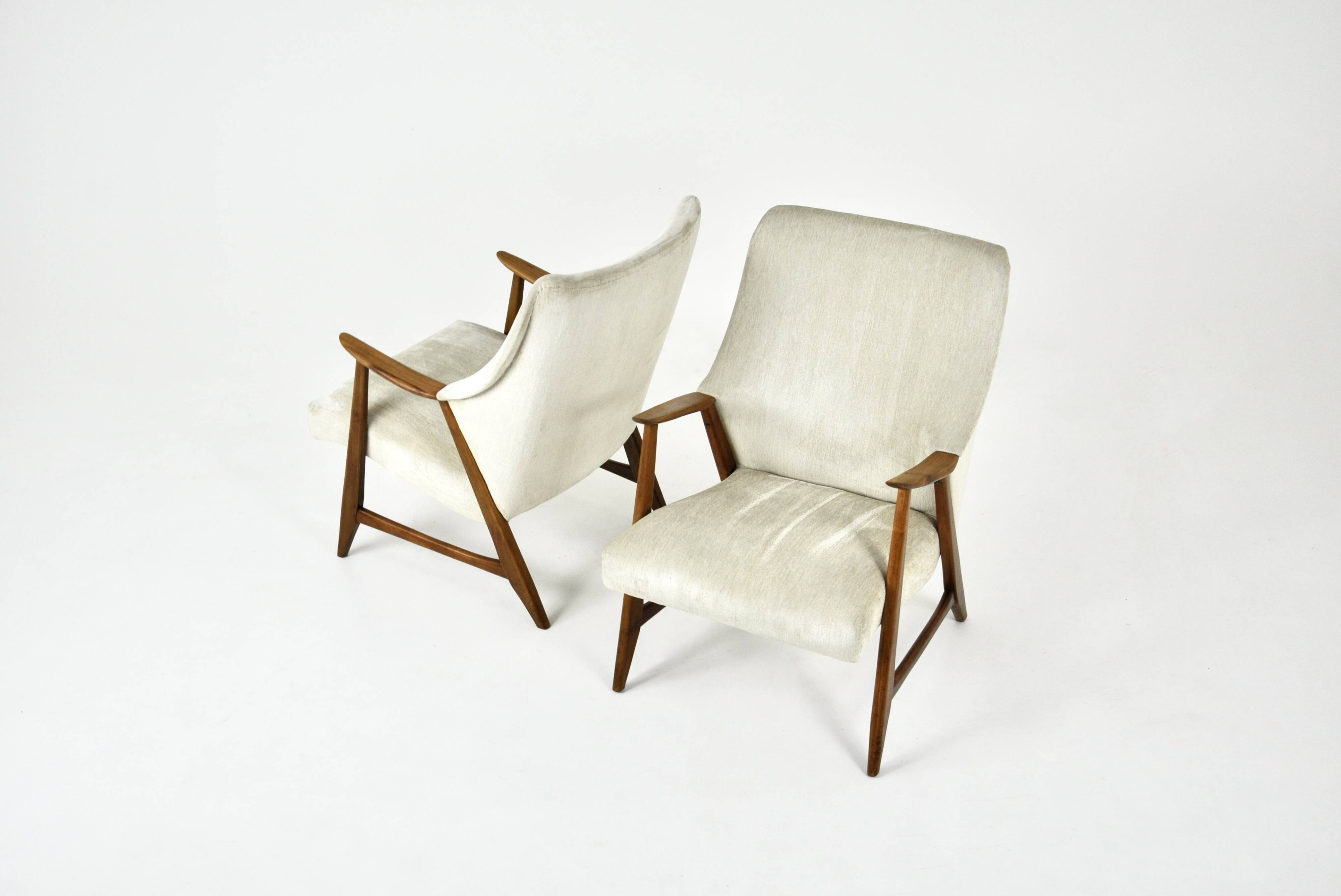 Paire de fauteuils scandinaves, 1960s