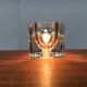 Vintage German table lamp in glass TA 14 Cube by Peill & Putzler, 1970s.