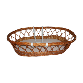 Bassinet with mattress rattan