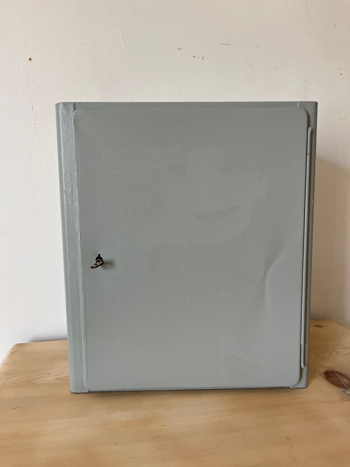 Metal pharmacy cabinet