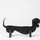 Edouard Shenck. Pair of zoomorphic andirons in wrought iron. 1950s.