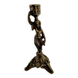 Bronze candle holder "The water carrier"