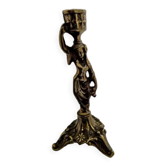 Bronze candle holder "The water carrier"
