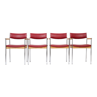 Ensemble de 4 chaises de salle à manger Thereca Dutch design