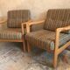 Pair of vintage armchairs midcentury Walter Knoll